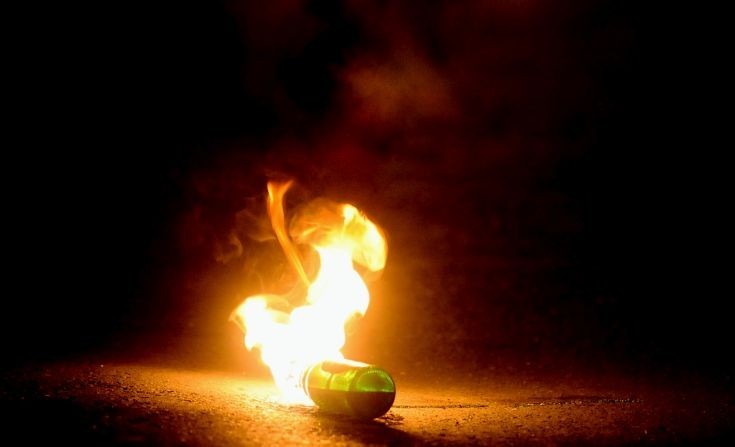 Επίθεση με βόμβες μολότοφ στο Α/Τ Παγκρατίου