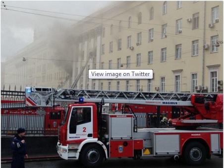 Εκκενώνεται το υπουργείο Εθνικής Άμυνας της Ρωσίας  μετά από φωτιά στον 2ο όροφο