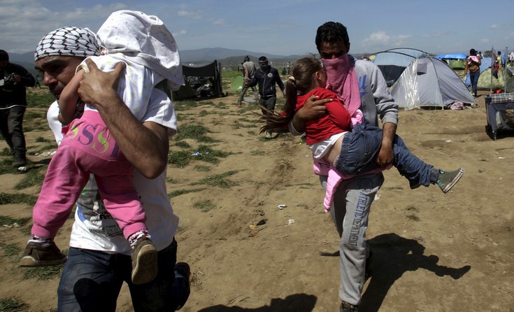 Τρία παιδιά με τραύματα στο κεφάλι από σφαίρες καουτσούκ των Σκοπιανών (φωτό)