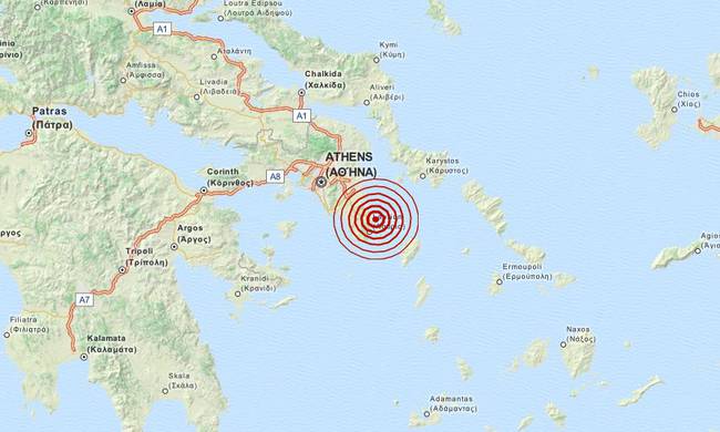Σεισμός 3 Ρίχτερ αισθητός στην Αττική