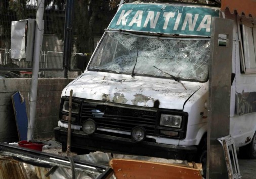 Λέσβος: Κάηκε καντίνα στο κέντρο κράτησης της Μόριας