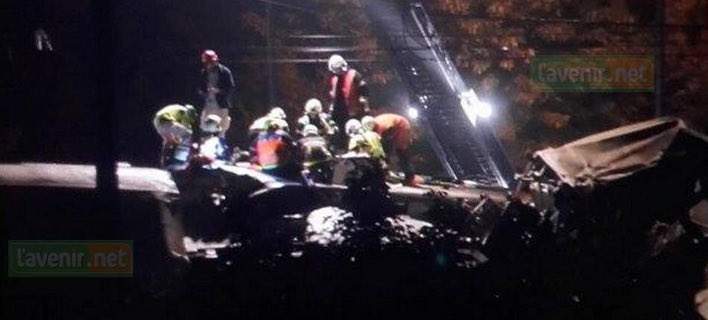 Σύγκρουση επιβατικής και εμπορικής αμαξοστοιχίας με 3 νεκρούς και 40 τραυματίες στο Βέλγιο