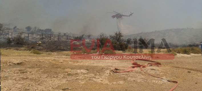 Νέο πύρινο μέτωπο στο Αλιβέρι – Υπό μερικό έλεγχο τέθηκε η φωτιά στον Δοκό Χαλκίδας