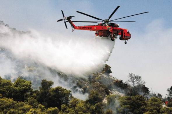 Υπό μερικό έλεγχο η πυρκαγιά στον Όλυμπο