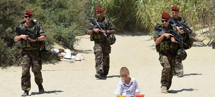 Έντονη στρατιωτική παρουσία στις γαλλικές παραλίες μετά τις συνεχόμενες επιθέσεις του Ισλαμικού Κράτους (φωτό)