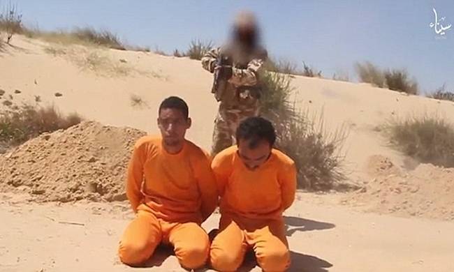 Oι ισλαμιστές εκτέλεσαν δύο Αιγύπτιους αστυνομικούς (σκληρό βίντεο)