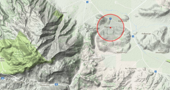Σε εξέλιξη φωτιά σε δασική περιοχή στη Ροδόπη (φωτό)