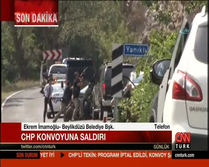 Ένοπλοι επιτέθηκαν στην αυτοκινητοπομπή του ηγέτη της αντιπολίτευσης στην Τουρκία (φωτό)