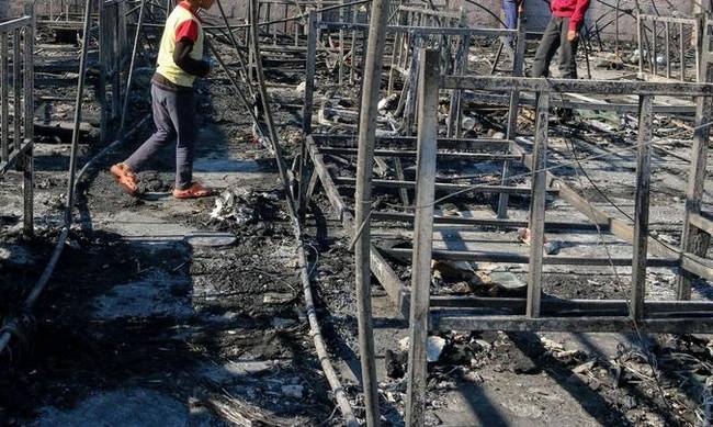 Πυρκαγιά σε κοντέινερ καταυλισμού προσφύγων στην Κω