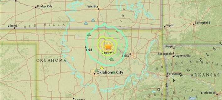 Ισχυρός σεισμός 5,6 Ρίχτερ στην Οκλαχόμα – Έγινε αισθητός και σε άλλες πολιτείες
