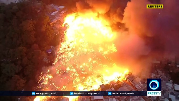 Δείτε εναέρια πλάνα από την καταστροφική φωτιά στο Σάο Πάολο