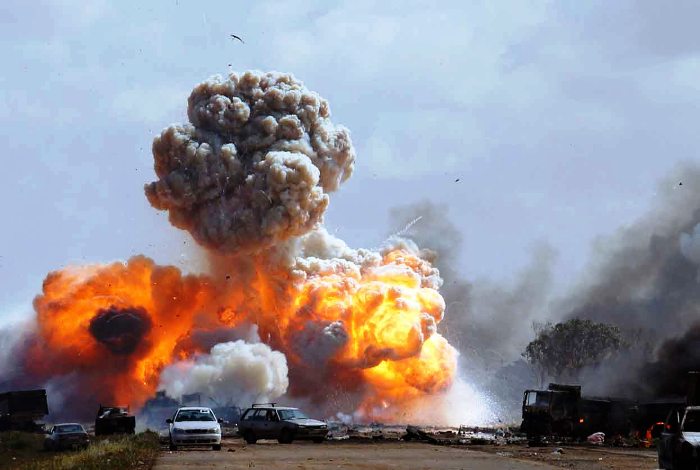 Χαλέπι: Έσκασε δίπλα του οβίδα του πυροβολικού (βίντεο)