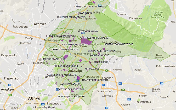 Ο χάρτης με τους χώρους καταφυγής και συνάθροισης σε έκτακτες ανάγκες στην Αθήνα (φωτό)