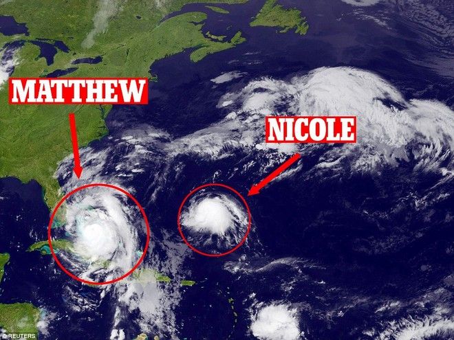 Ο τυφώνας Νικόλ κατευθύνεται προς τις Βερμούδες, με ταχύτητα ανέμων 215 χλμ/ώρα