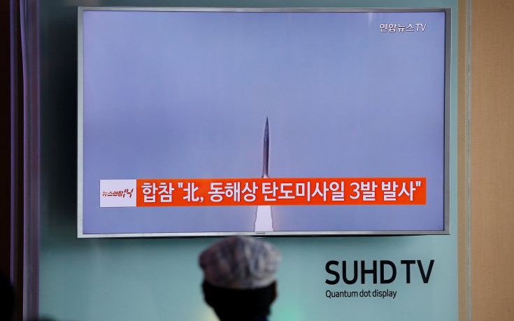 Νέα εκτόξευση πυραύλου από τη Βόρεια Κορέα