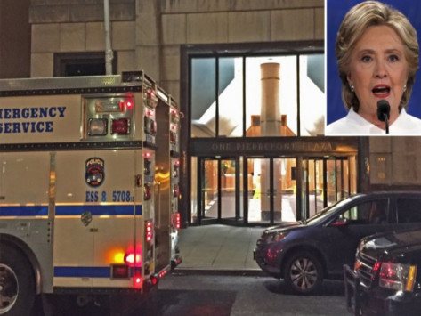 Εκκενώθηκαν τα γραφεία της Κλίντον στο Μανχάταν λόγω ύποπτης σκόνης