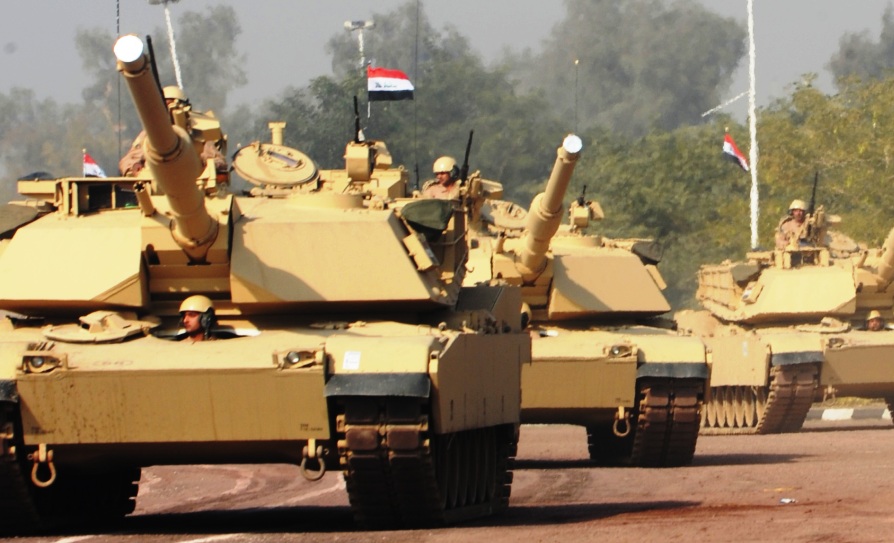 Ιρακινό άρμα μάχης M1A1 διαλύεται μετά από βολή Α/Τ βλήματος της ISIS