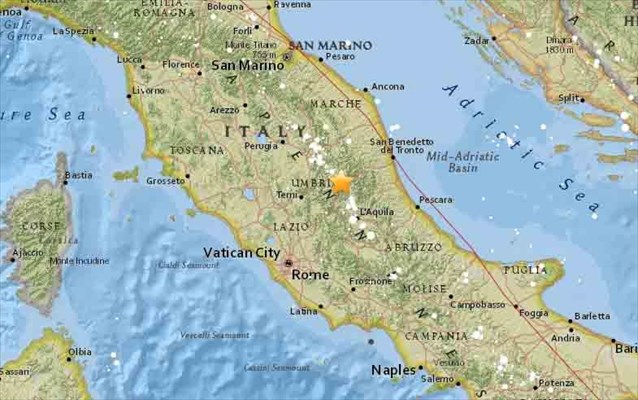 ΕΚΤΑΚΤΟ: Nέα σεισμική δόνηση 4,8 Ρίχτερ στην Ιταλία