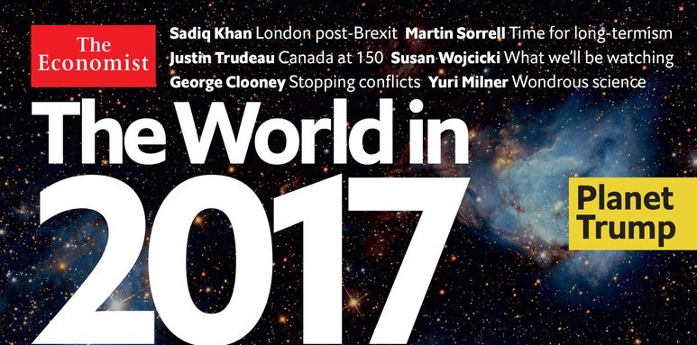 Το αινιγματικό εξώφυλλο του Economist για το 2017: «Προβλέπει»  και πυρηνική έκρηξη!