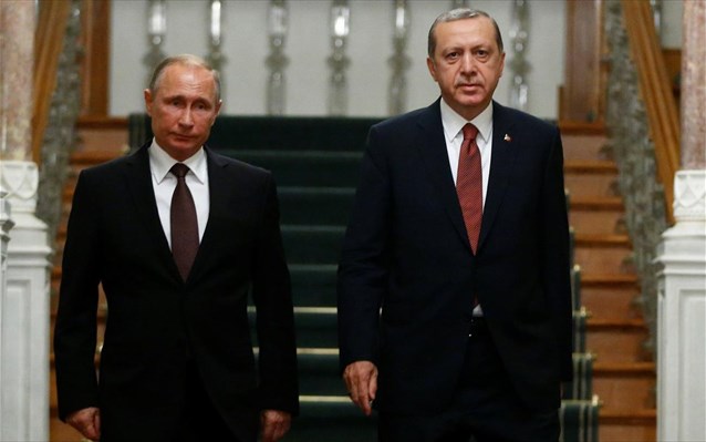 Δεύτερη τηλεφωνική επικοινωνία Πούτιν-Ερντογάν μέσα σε δύο ημέρες μετά τις αεροπορικές επιθέσεις της Συρίας