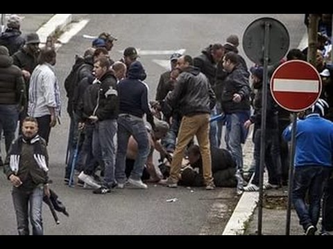 Τουλάχιστον 10 Τούρκοι μαχαιρώθηκαν στις συμπλοκές εκατοντάδων οπαδών της Ντιναμό Κιέβου και της Μπεσίκτας (βίντεο)