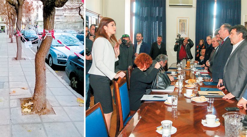 Θεσσαλονίκη: Επιστράφηκαν στους κατοίκους οι 60 θέσεις πάρκινγκ που είχε δεσμεύσει η Κ. Νοτοπούλου – Η Τροχαία ξήλωσε όλες τις πινακίδες