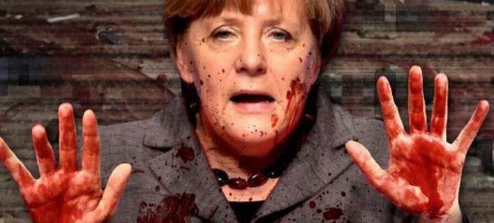 Σοκαριστική φωτό από τον Γ.Βίλντερς: «Η Ανγκελα Μέρκελ έχει στα χέρια της το αίμα των νεκρών»…