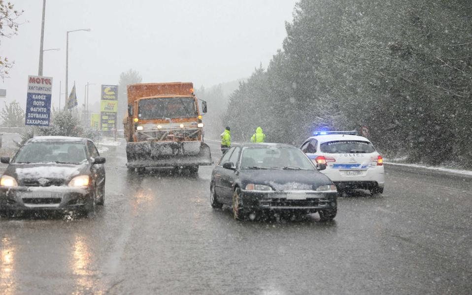 Μέτρα για τον χιονιά στον αυτοκινητόδρομο Κορίνθου-Τρίπολης-Καλαμάτας-Σπάρτης