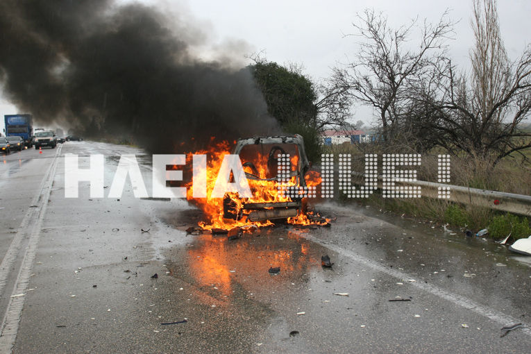 Πύργος: Σοβαρό τροχαίο με έξι τραυματίες στην Ε.Ο. Πατρών – Πύργου (φωτό)