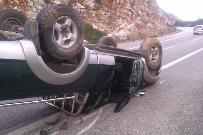 Κρήτη: Η τούμπα του αγροτικού αποκάλυψε τη μεταφορά ναρκωτικών