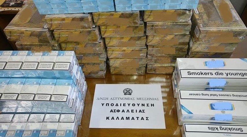 Καλαμάτα: Εντοπίστηκε επιχείρηση «βιτρίνα» για διακίνηση λαθραίων τσιγάρων