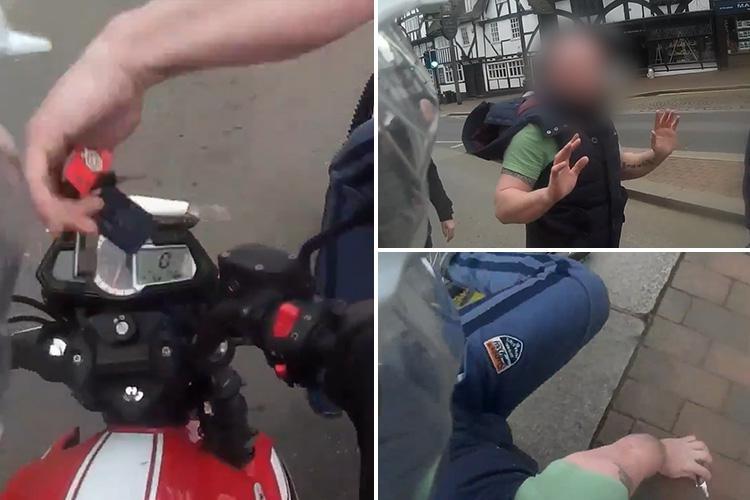 Λονδίνο: Ποδηλάτης προσπάθησε να κλέψει τα κλειδιά μοτοσικλετιστή αλλά … (βίντεο)