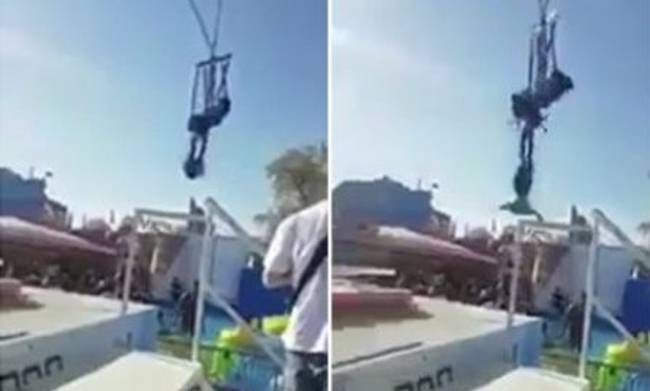 Όταν το παιχνίδι μετατρέπεται σε εφιάλτη! Έσπασε ιμάντας ασφαλείας και αιωρούνταν στο κενό (βίντεο)