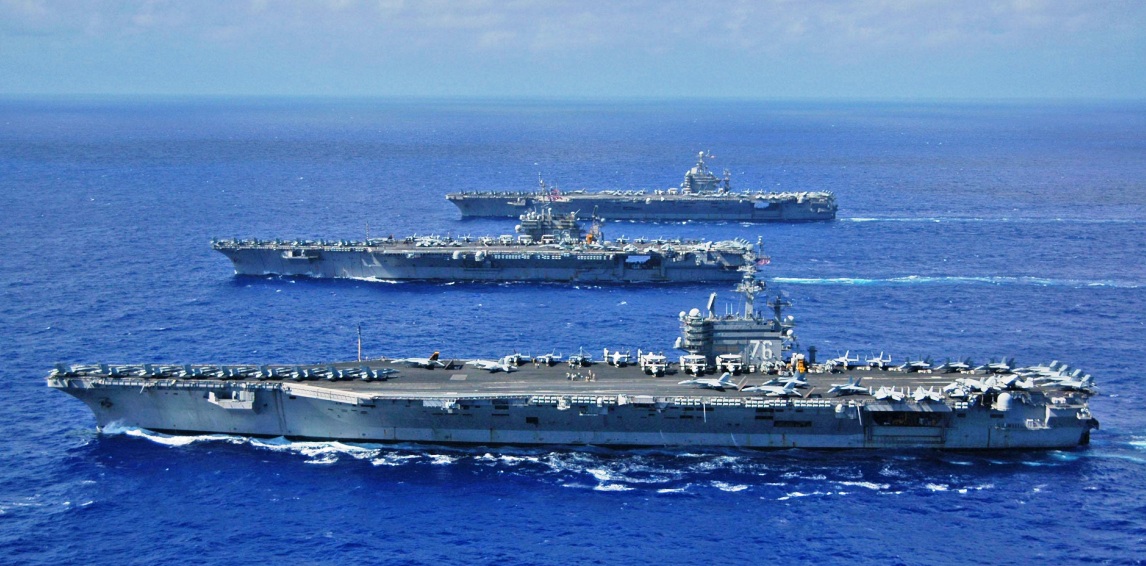 Τρία αεροπλανοφόρα στέλνουν οι ΗΠΑ αιφνιδιαστικά στην Κορεατική Χερσόνησο – Κρίσιμη ημερομηνία η 25η Απριλίου (βίντεο)