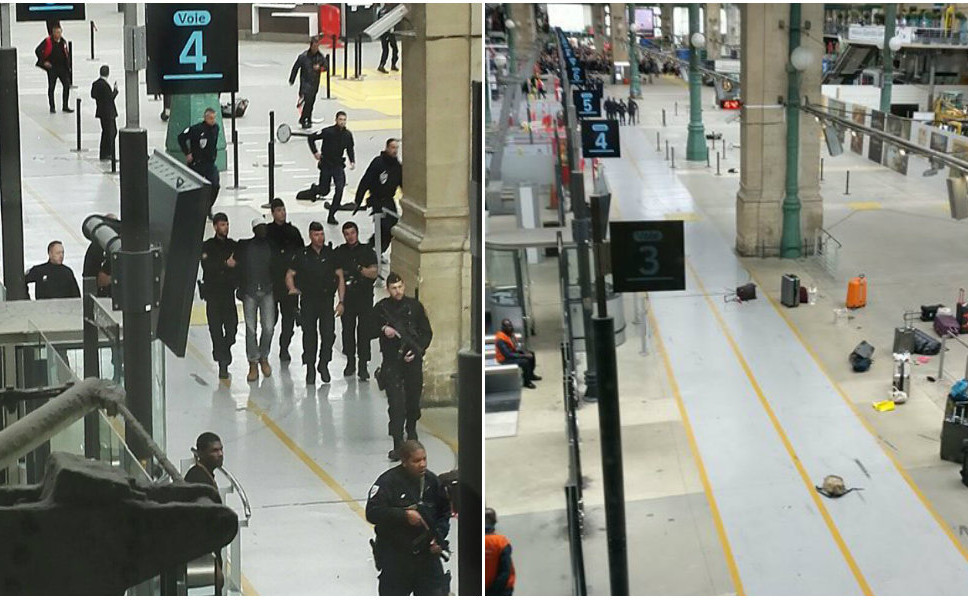 Η νέα επίθεση στο Παρίσι έχει δημιουργήσει κρίση πανικού στον σιδηροδρομικό σταθμό