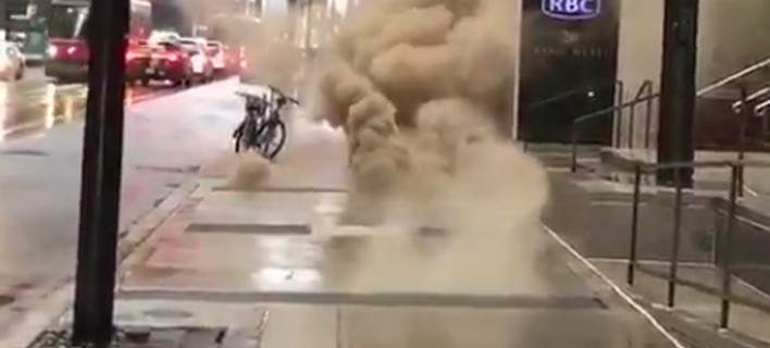 Εκρήξεις από μια πυρκαγιά σε υπόγειο στον Καναδά (βίντεο)