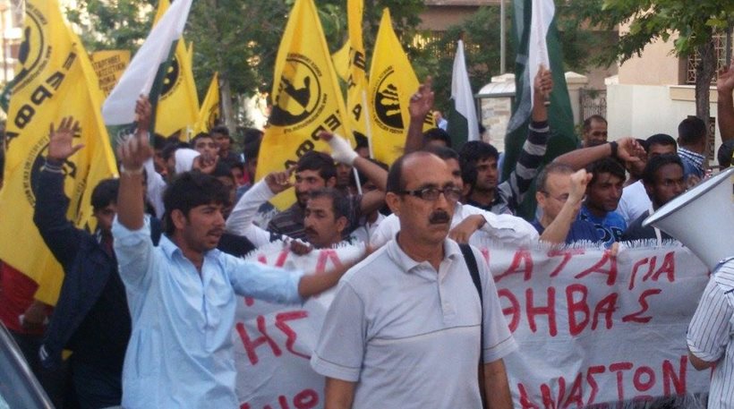 Ασπρόπυργος: Ένταση σε πορεία μεταναστών εργατών