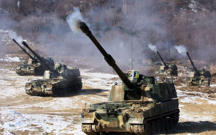 Μετακινήσεις συστημάτων πυροβολικού από τον νοτιοκορεατικό Στρατό κοντά στα σύνορα με τη Βόρεια Κορέα