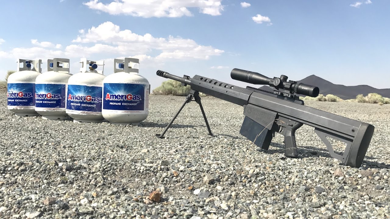 Βίντεο: Όταν μια σφαίρα 50 CAL. συναντά… φιάλες προπανίου