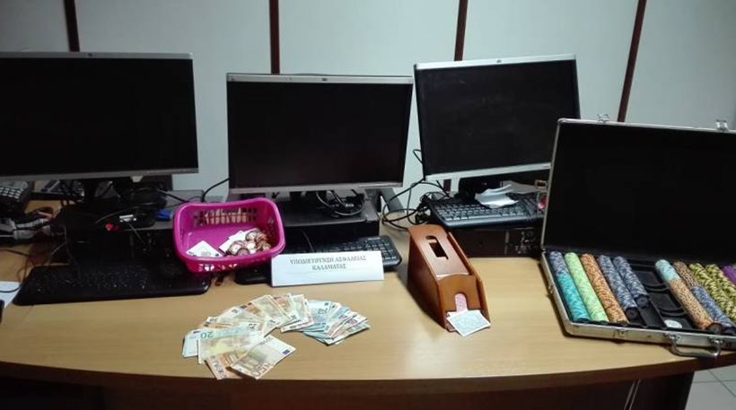 Παράνομη χαρτοπαικτική λέσχη στην Καλαμάτα- Δώδεκα συλλήψεις