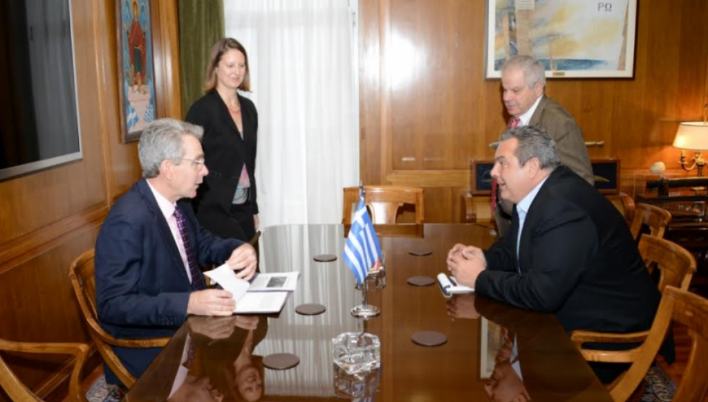 Δικαιολογίες Τ.Πάιατ σε Π.Καμμένο για «τις ΗΠΑ που σώζουν την Ελλάδα από την Τουρκία»