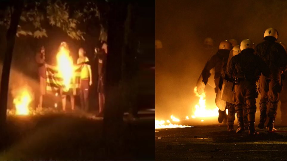 Προανάκριση για το κάψιμο ελληνικής σημαίας στα Εξάρχεια