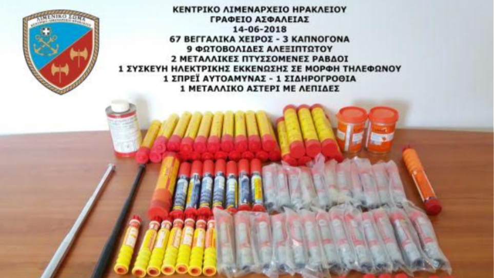 Υποπτο δέμα με υλικό για χούλιγκαν στο Ηράκλειο Κρήτης