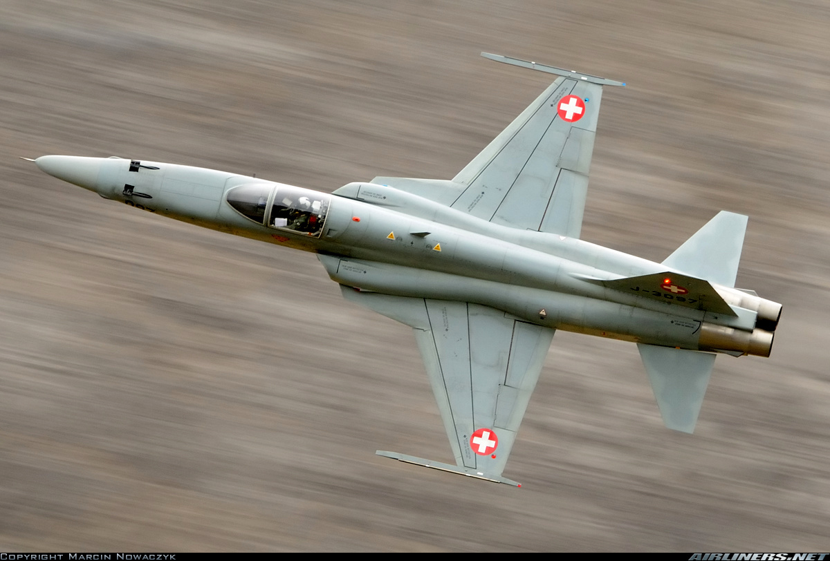Δείτε πως ελβετικά F-5E Tiger II πετούν στους ορεινούς όγκους των Άλπεων