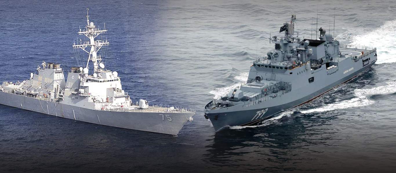 Σκηνικό Γ’ ΠΠ στο Β.Αιγαίο: Παραλίγο σύγκρουση του αμερικανικού USS Donald Cook με την ρωσική φρεγάτα Admiral Makarov