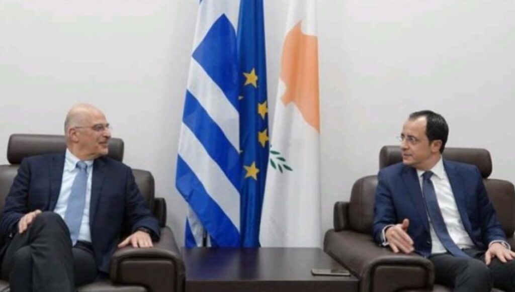 Συνάντηση Δένδια -Χριστοδουλίδη: «Έχουμε κοινούς στόχους και  κοινές προσεγγίσεις»