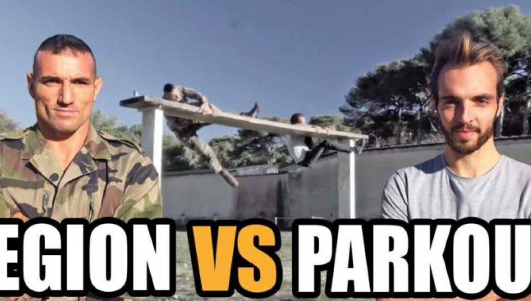 Παρκούρ εναντίον Λεγεώνας των Ξένων – Ποιος θα περάσει πρώτος τον στίβο μάχης (βίντεο)