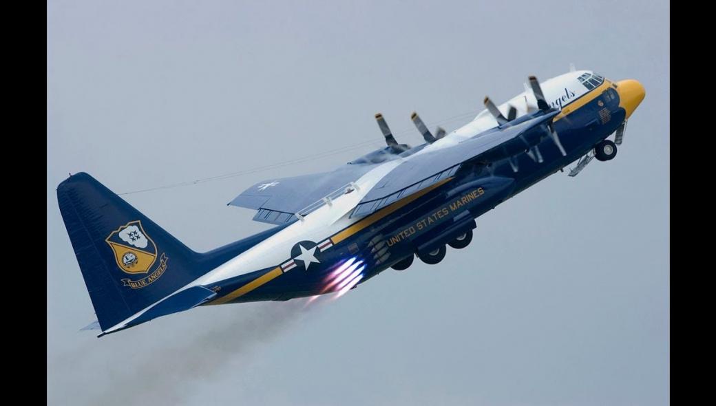 C-130 των Blue Angels γίνεται… αεριωθούμενο: Δείτε τις εντυπωσιακές απογειώσεις