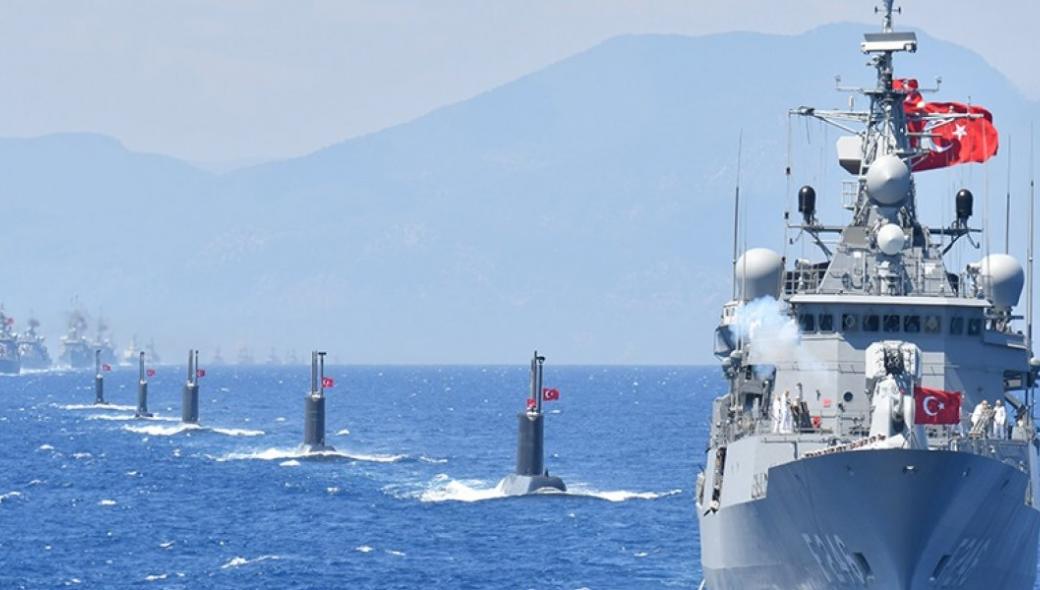 Βγήκαν 10 τουρκικά πολεμικά πλοία από το Ακσάζ με κατεύθυνση Κρήτη-Μεγίστη