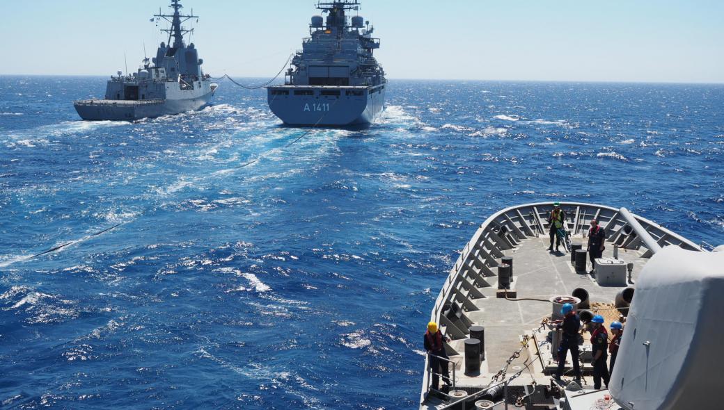 Συνεκπαίδευση της Φ/Γ «ΨΑΡΑ» με πλοία του γερμανικού και ισπανικού Ναυτικού στο Αιγαίο